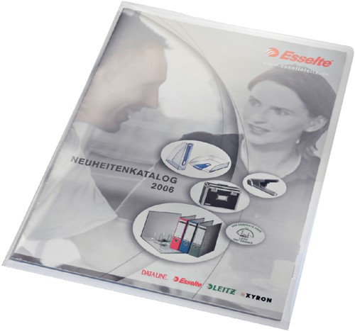 Insteekmap L-model Leitz Premium lasnaad copy safe 0.15mm PVC A4 transparant 100 stuks