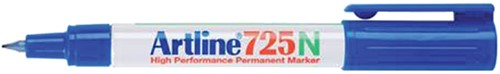 Fineliner Artline 725 rond fijn blauw