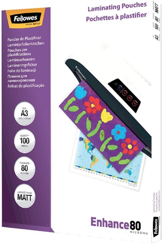 Lamineerhoes Fellowes A3 2x80micron mat 100 stuks