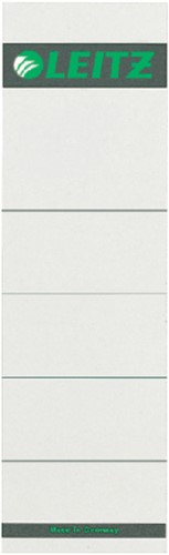 Rugetiket Leitz breed 57x191mm karton grijs 10 stuks