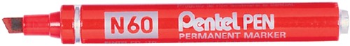 Viltstift Pentel N60 schuin 1.2-6mm rood