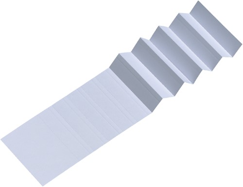 Ruiterstrook voor Djois Alzicht hangmappen 65mm wit 25 stuks