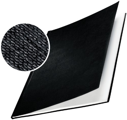 Inbindomslag Leitz 10.5mm harde kaft zwart 10 stuks