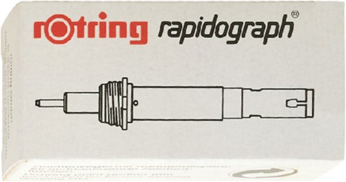 Tekenkop rOtring 755018 rapidograph 0.18mm rood